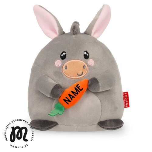 Plüschtier - Super Soft! - Mini Esel von Legami (personalisierbar)