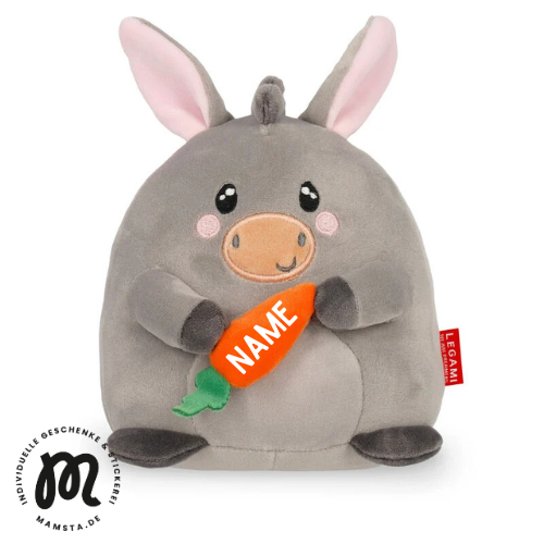 Plüschtier - Super Soft! - Mini Esel von Legami (personalisierbar)