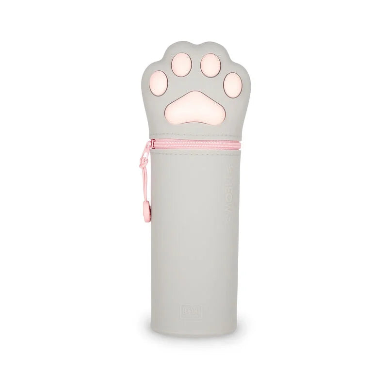 2-in-1-Federmäppchen aus Silikon - Kawaii - Pfote