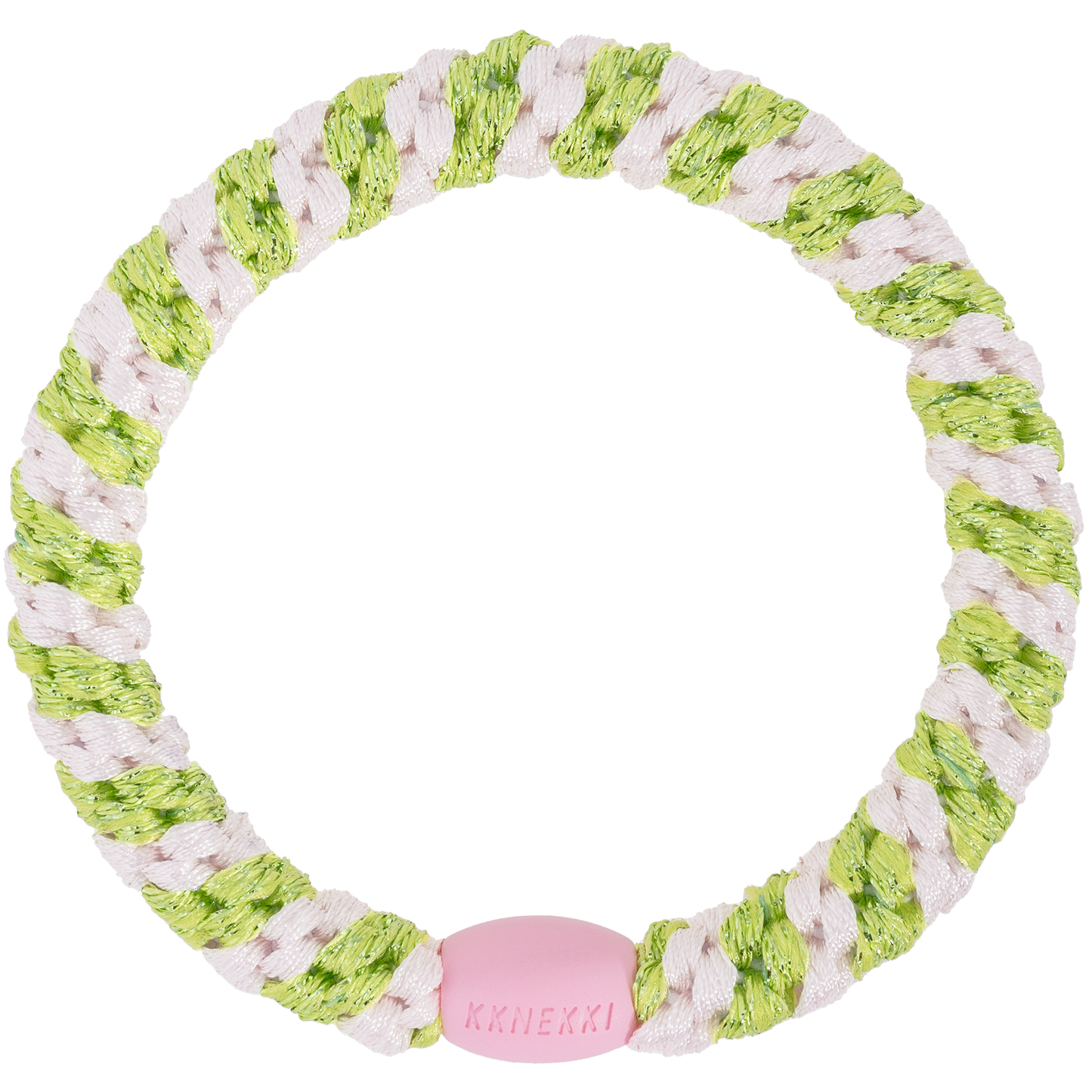 Kknekki Ballet pink lime glitter stripe