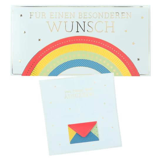 WUNSCHERFÜLLER große Karte mit Geldbrief  - Depesche
