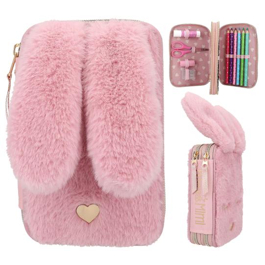 Princess Mimi Federtasche Hase Fell BUNNY BALLET Depesche