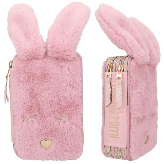 Princess Mimi Federtasche Hase Fell BUNNY BALLET Depesche