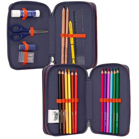 Adventure World 2 Fach Federtasche mit Spinne Depesche