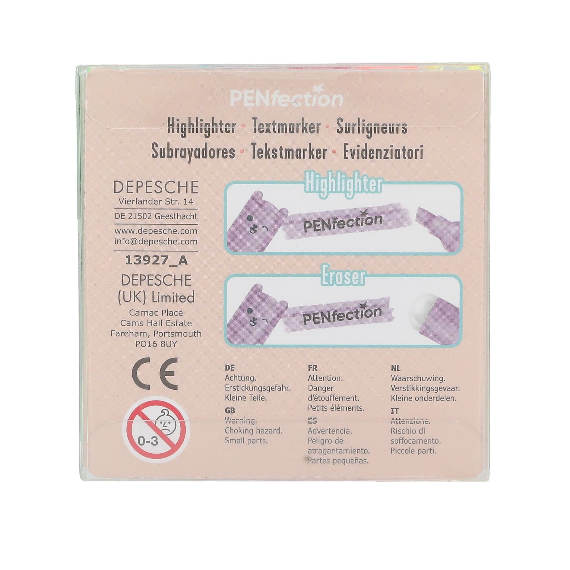 PENfection Radierbare Mini Textmarker Set