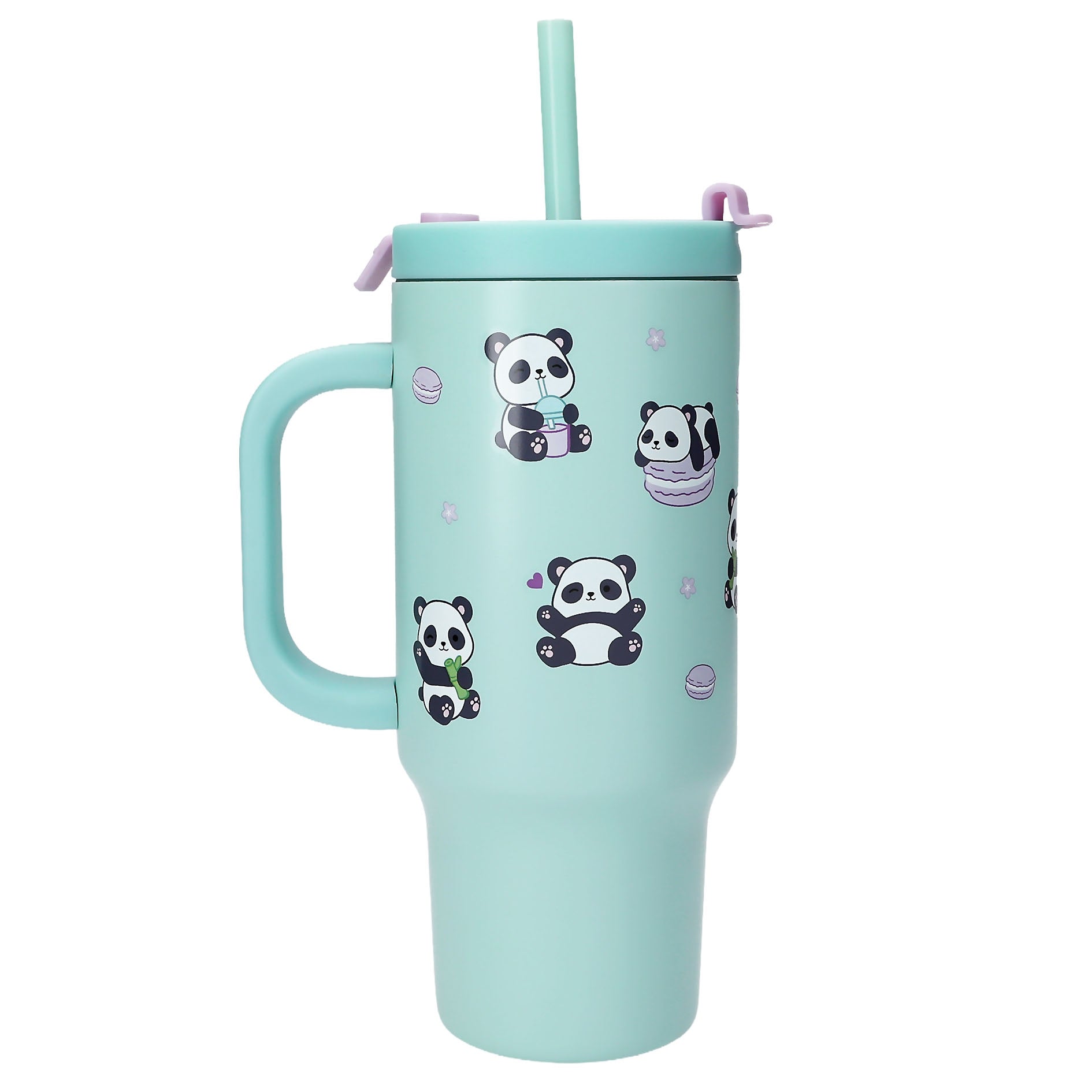 PENFection To Go Becher mit Strohhalm PANDA