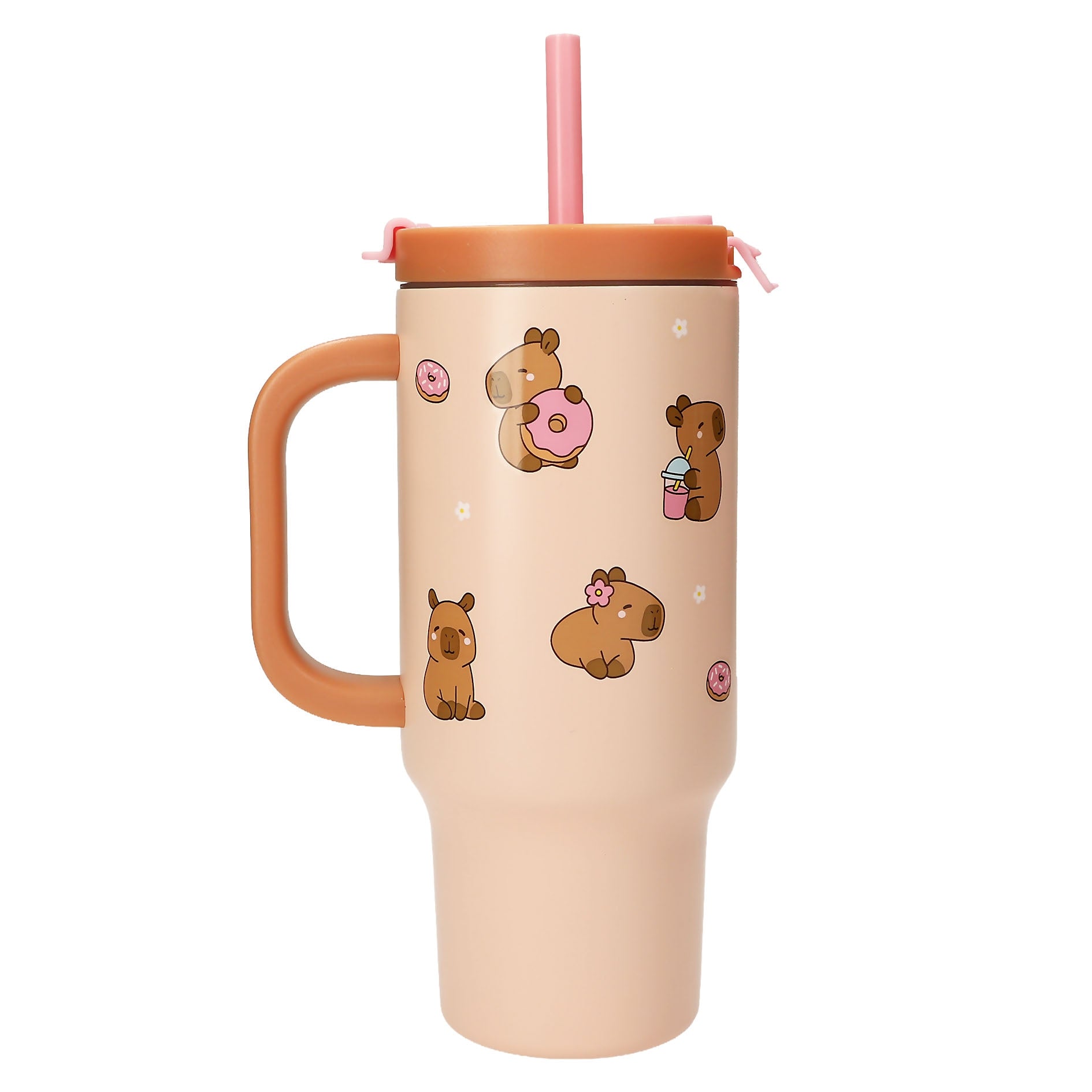 PENFection To Go Becher mit Strohhalm CAPYBARA