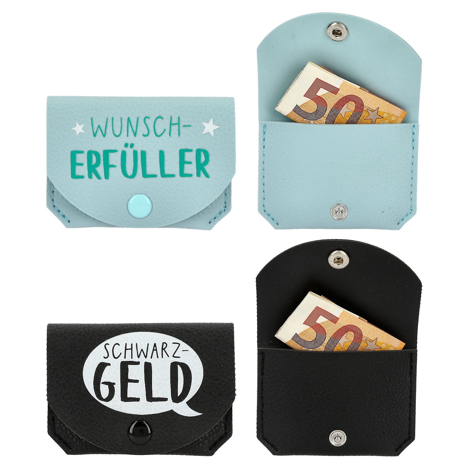 WUNSCHERFÜLLER Geldtäschchen aus Kunstleder Depesche