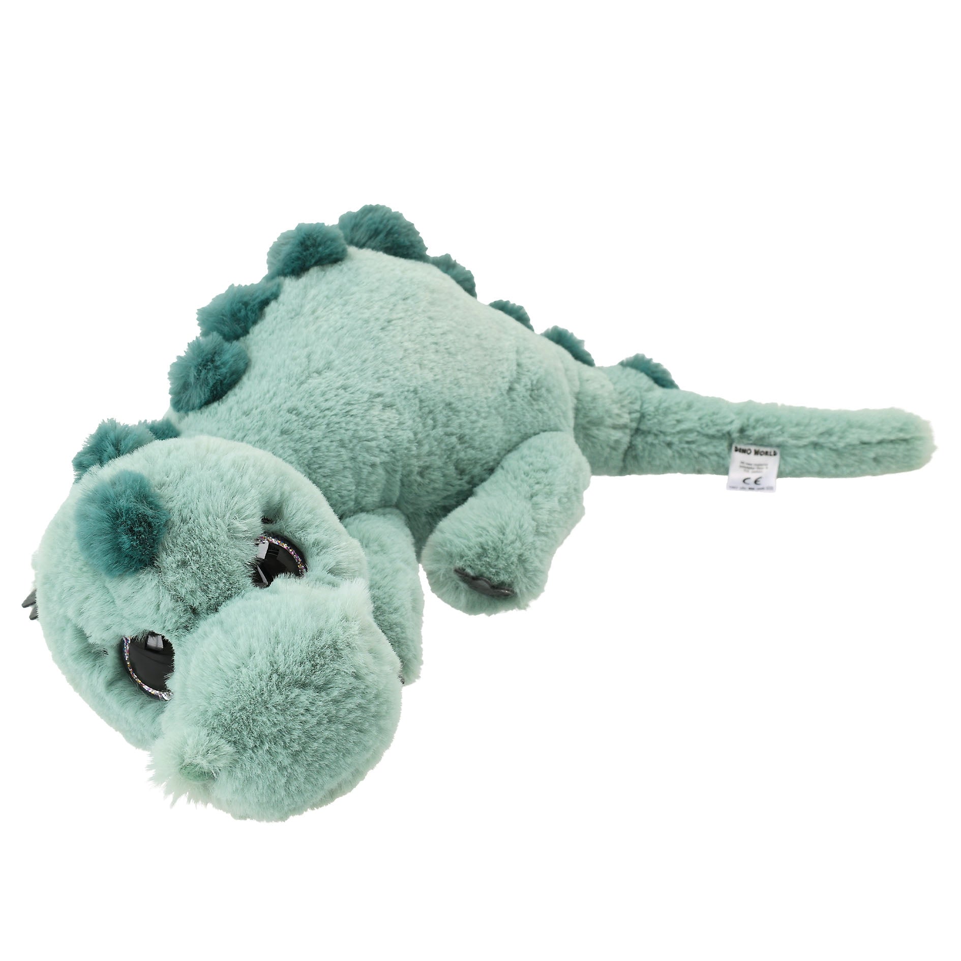Dino World Plüschdino liegend hellgrün 50 cm Depesche