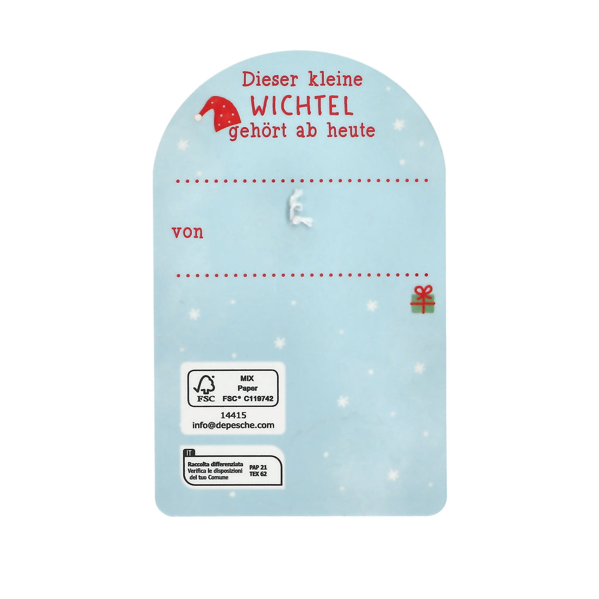 Weihnachtswichtel Anhänger im Display