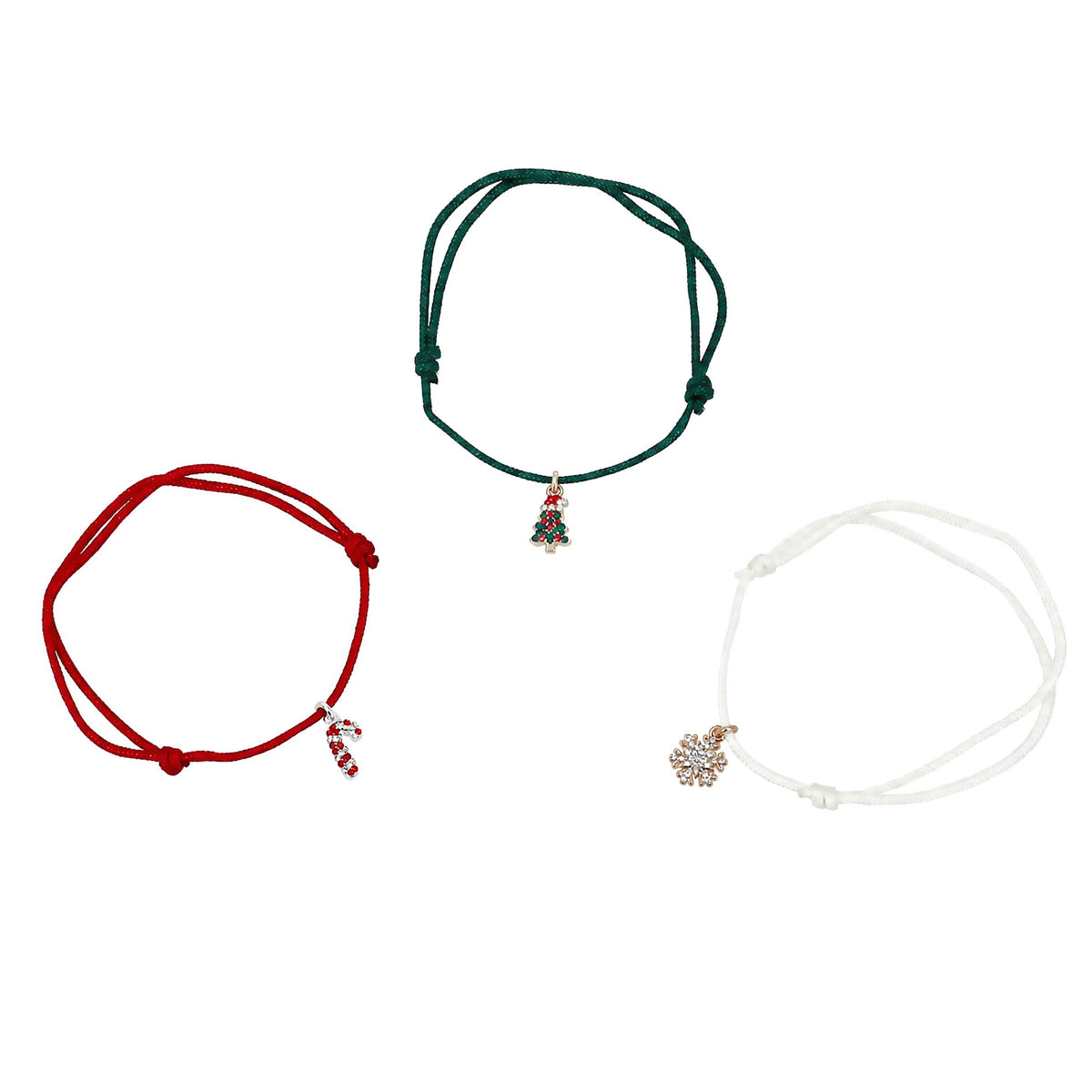 Weihnachtliches Armband mit kleinem Anhänger