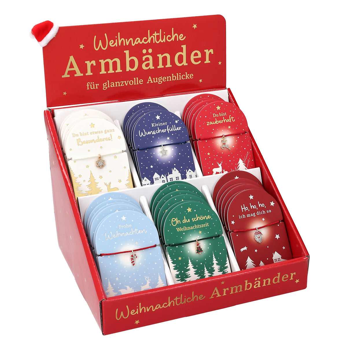 Weihnachtliches Armband mit kleinem Anhänger
