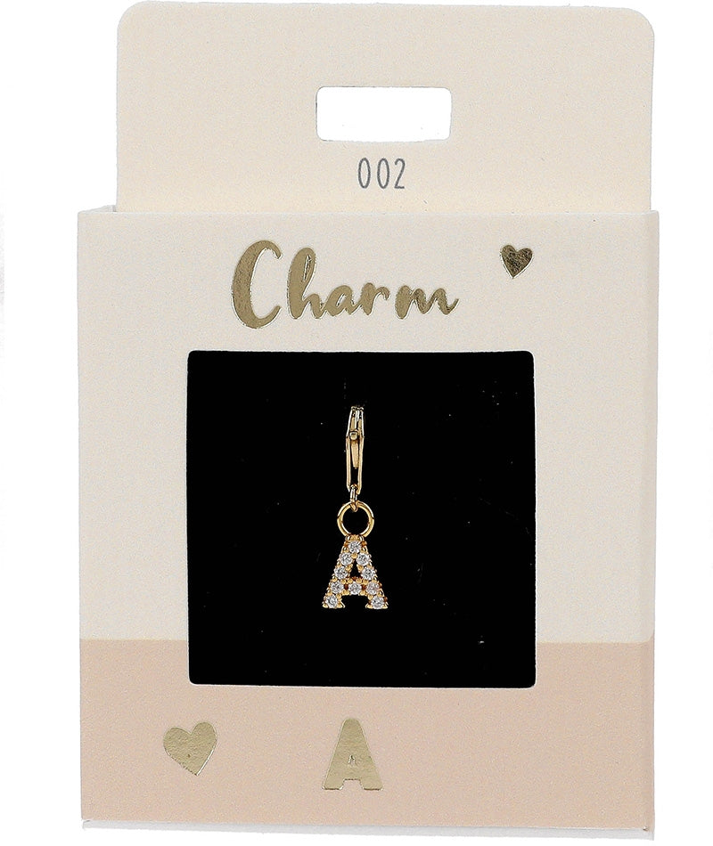 Ketten-Charm Depesche Charm Bustabe A Gold