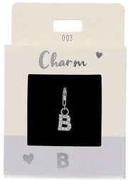 Ketten-Charm Depesche Charm Bustabe B Silber