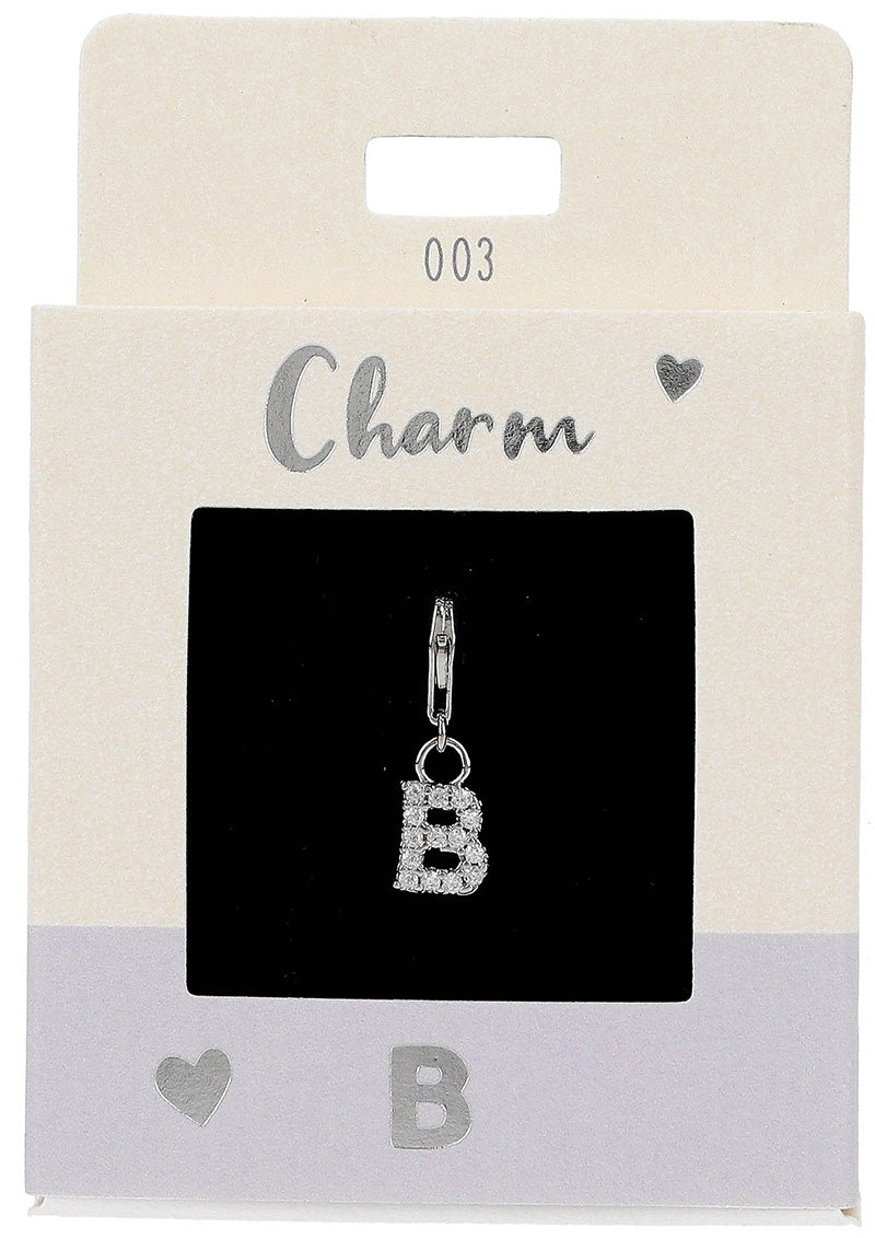 Ketten-Charm Depesche Charm Bustabe B Silber