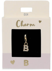 Ketten-Charm Depesche Charm Bustabe B Gold
