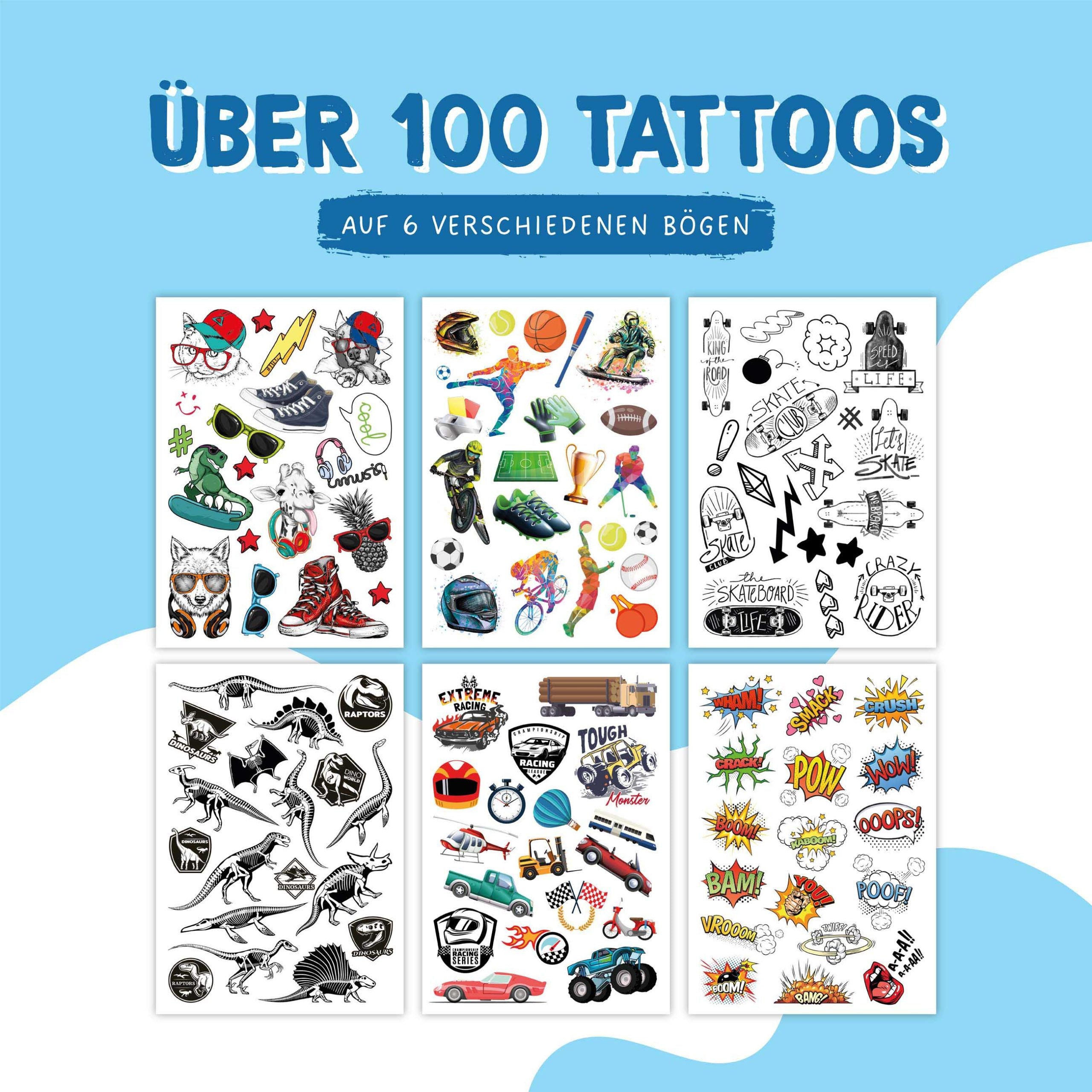 100 Kindertattoos – Jungs Jugendlich
