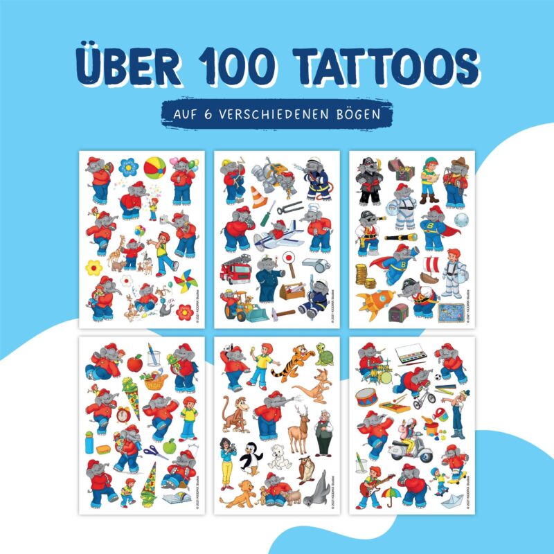Kindertattoos – Benjamin Blümchen