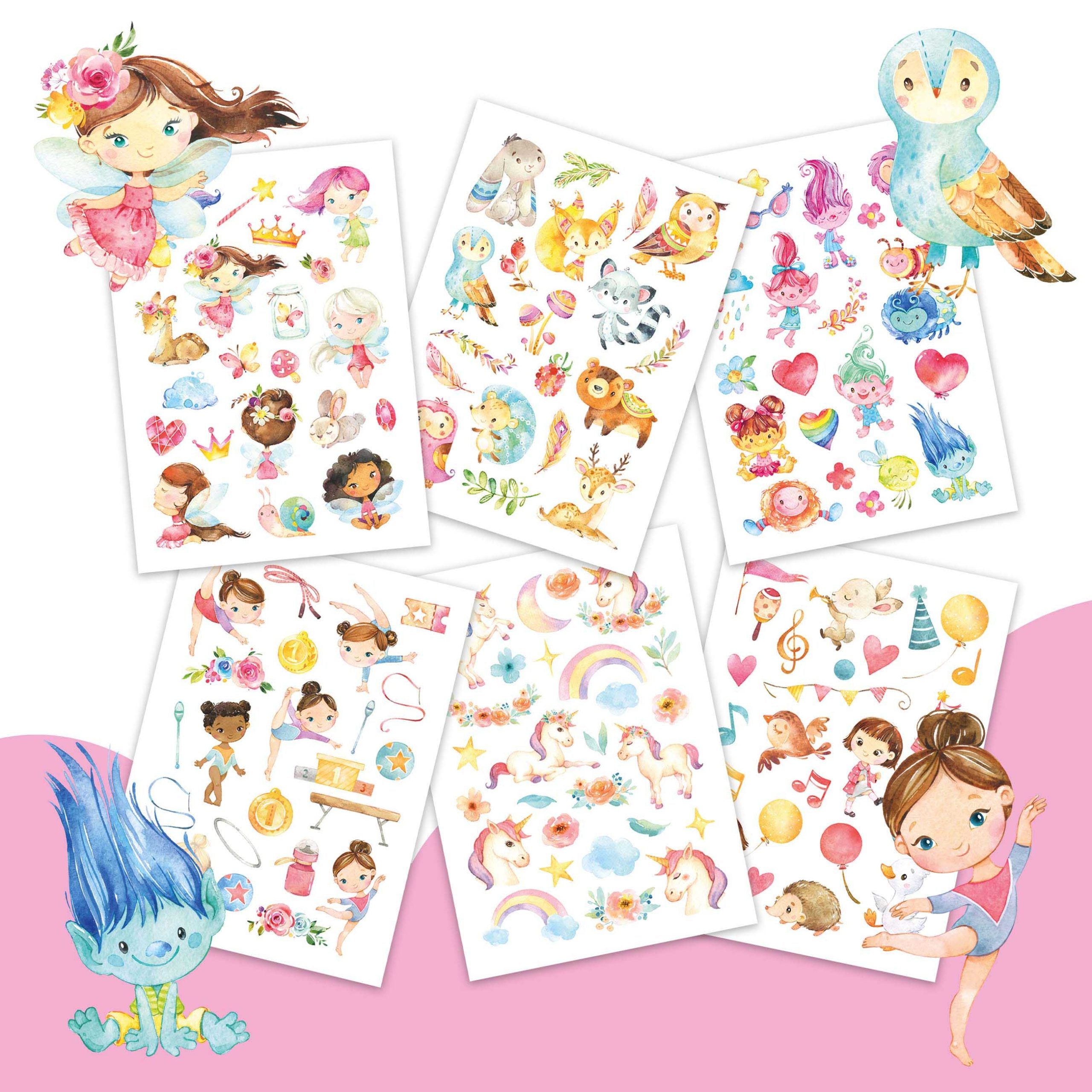 Kindertattoos – Feen und Trolle