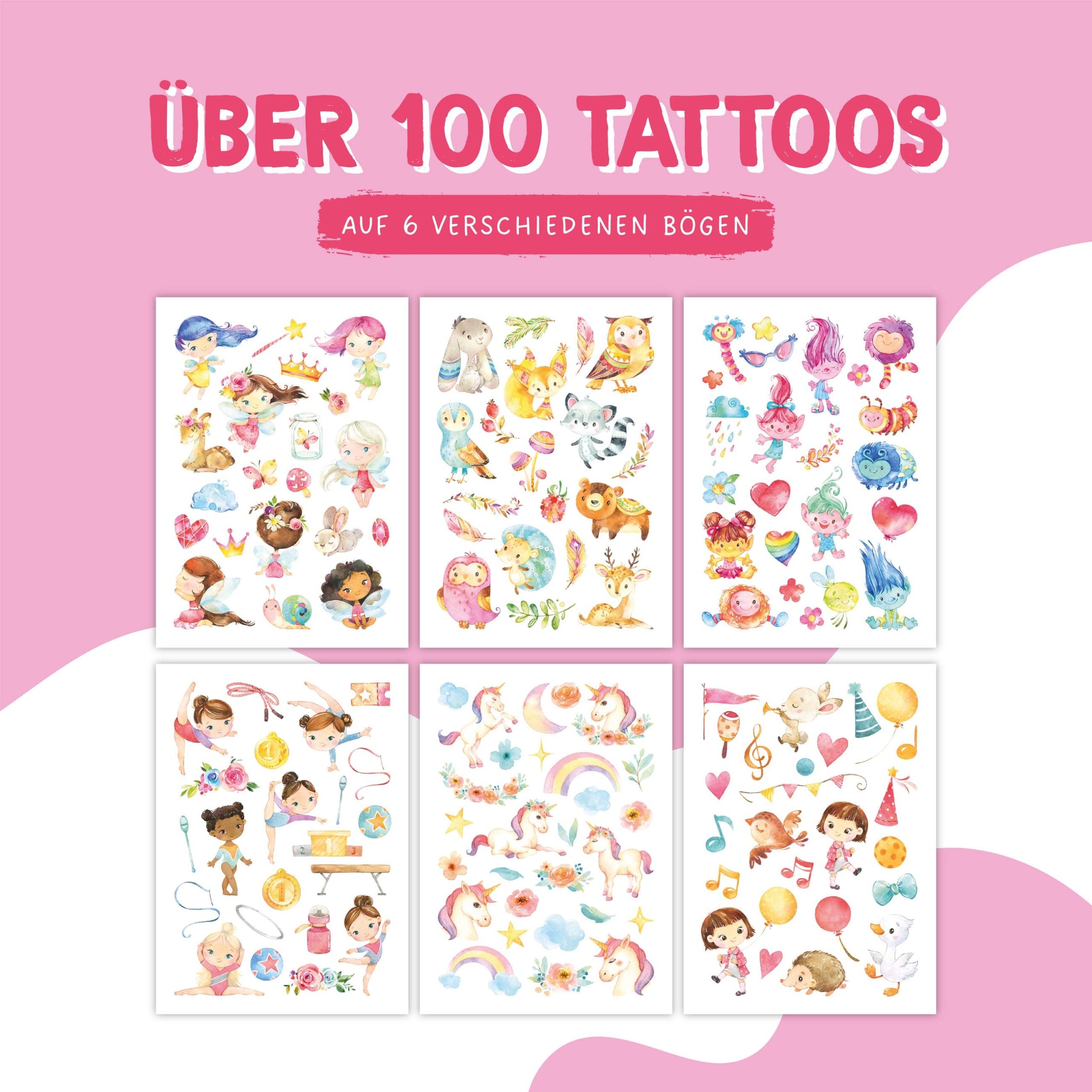 Kindertattoos – Feen und Trolle