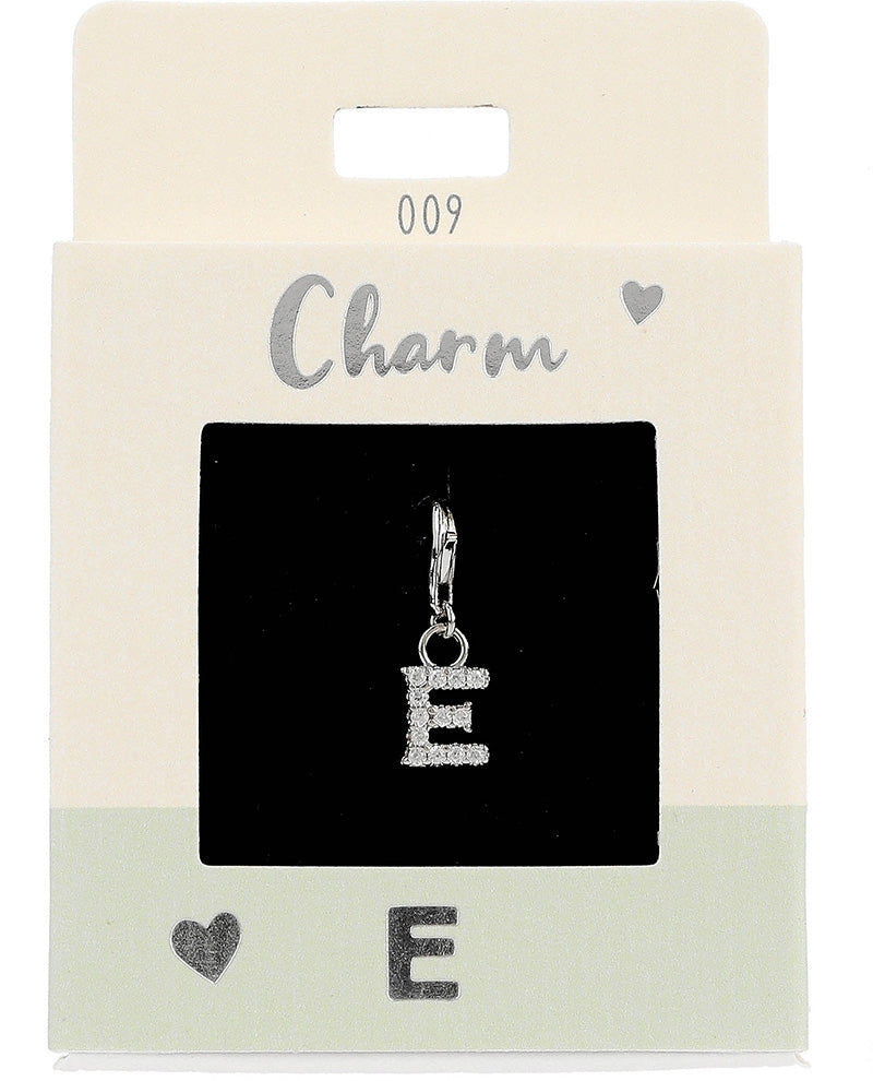 Ketten-Charm Depesche Charm Bustabe E Silber