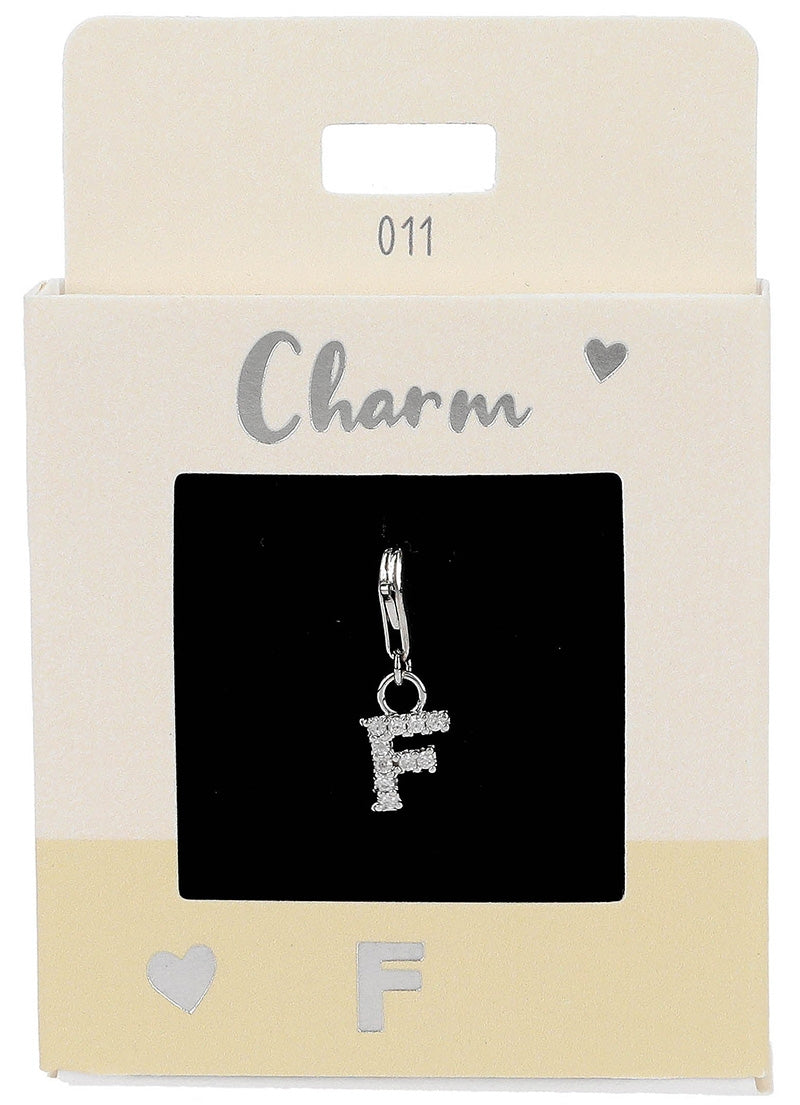 Ketten-Charm Depesche Charm Bustabe F Silber