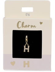 Ketten-Charm Depesche Charm Bustabe H Gold