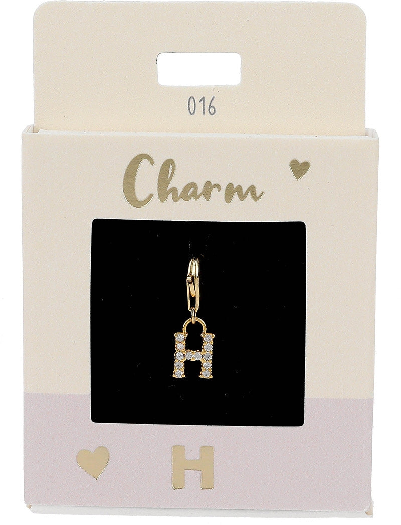 Ketten-Charm Depesche Charm Bustabe H Gold