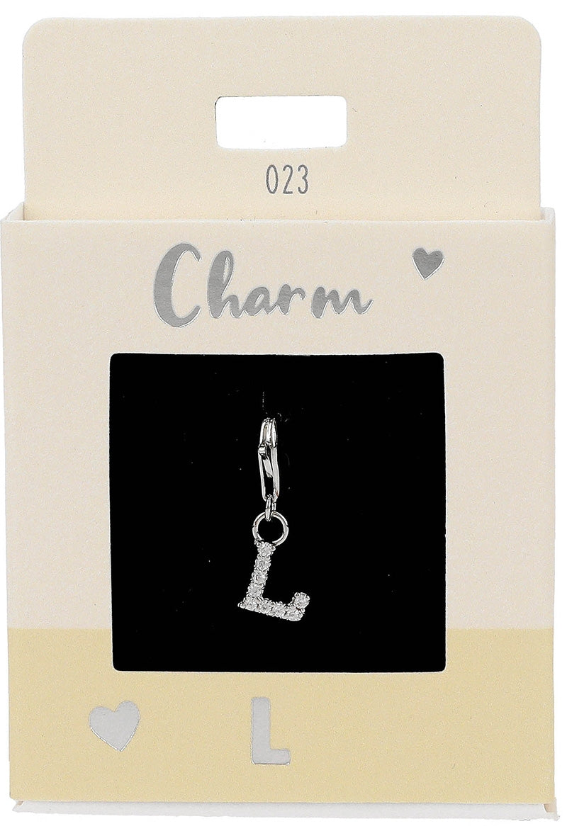 Ketten-Charm Depesche Charm Bustabe L Silber