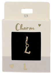 Ketten-Charm Depesche Charm Bustabe L Gold