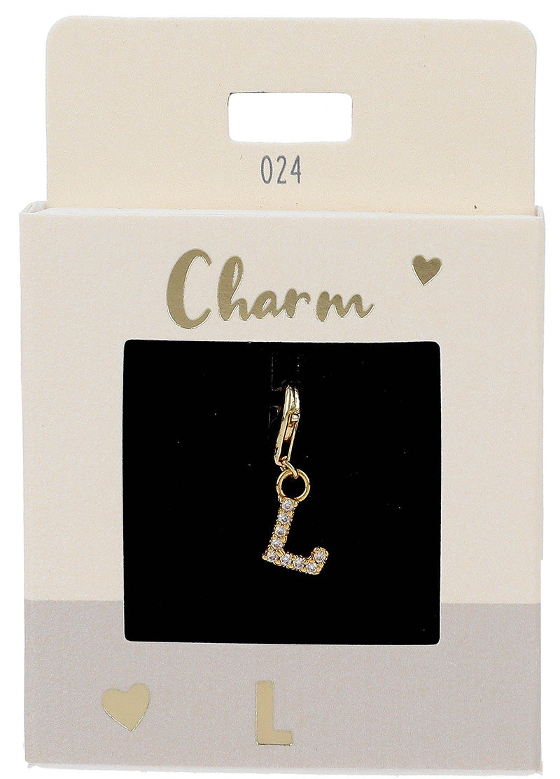 Ketten-Charm Depesche Charm Bustabe L Gold