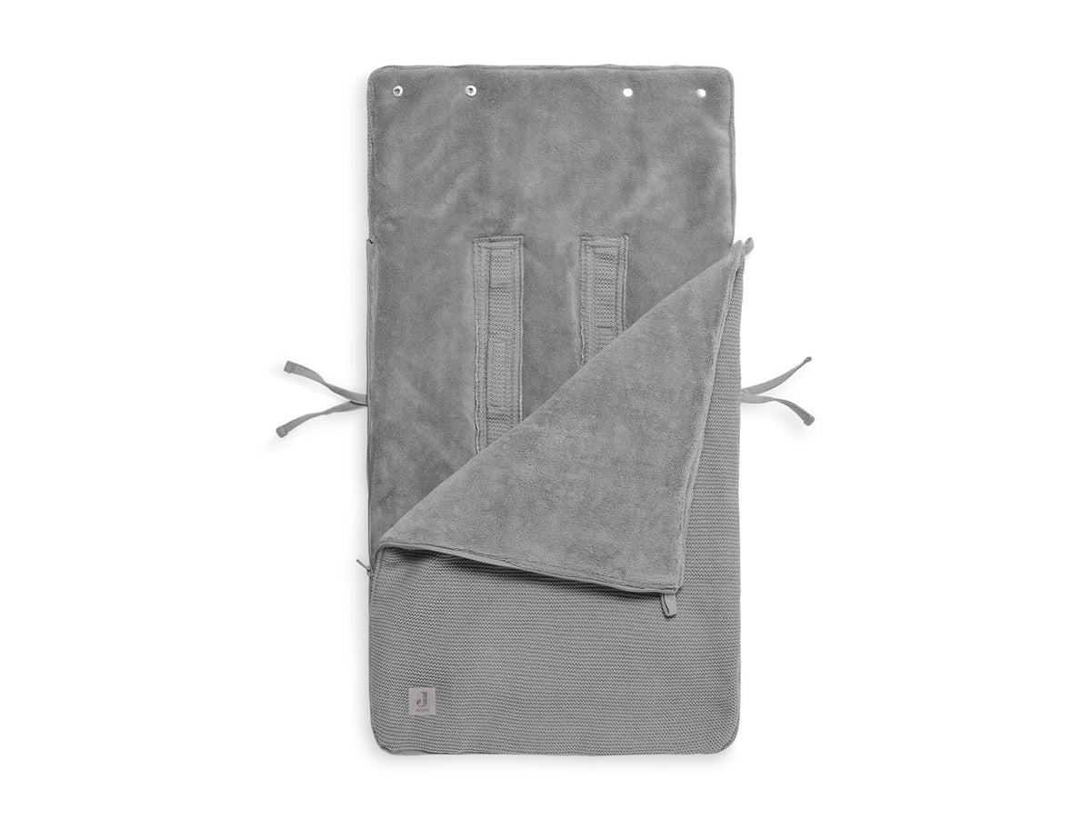 Fußsack Gruppe 0+3/5-Basic Kit-Stone Grey-von Jollein