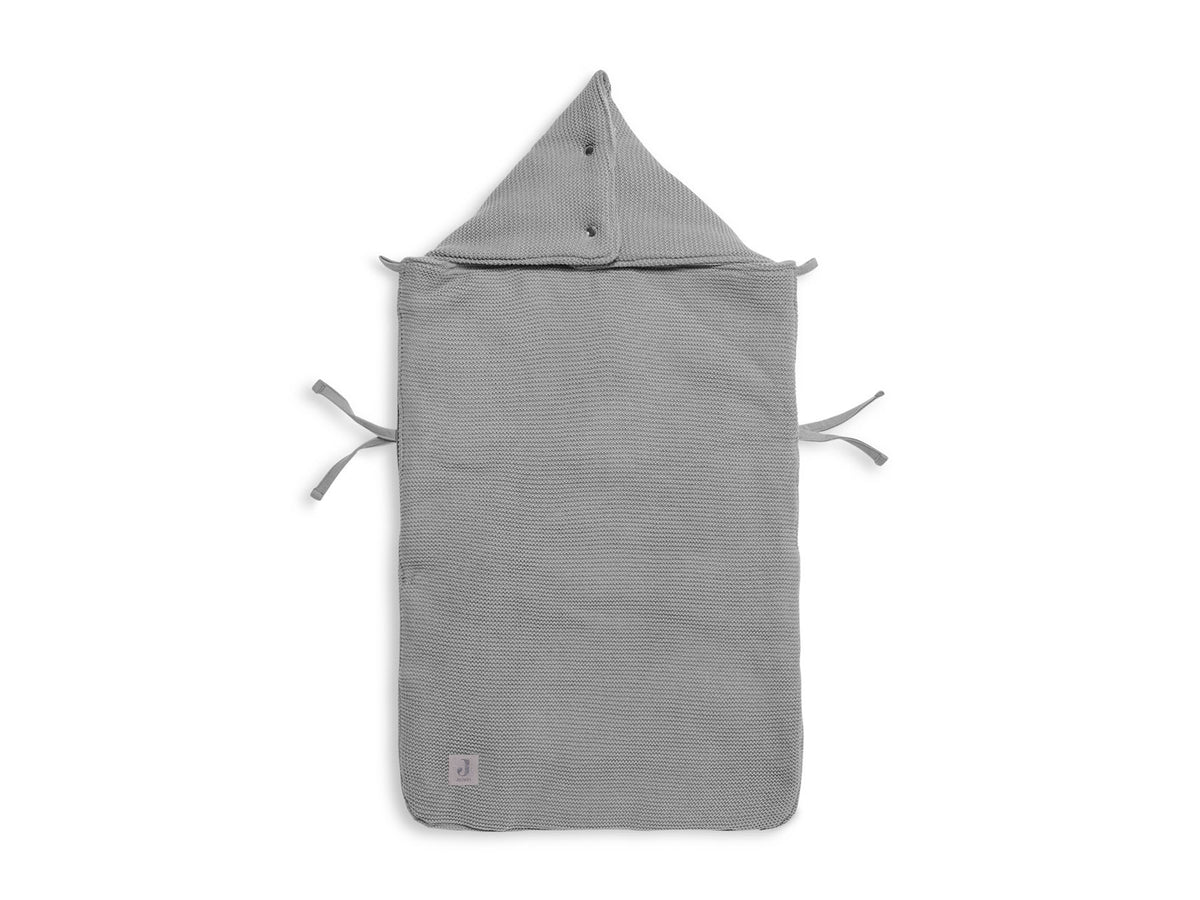 Fußsack Gruppe 0+3/5-Basic Kit-Stone Grey-von Jollein