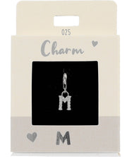 Ketten-Charm Depesche Charm Bustabe M Silber