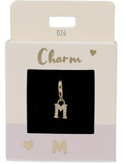 Ketten-Charm Depesche Charm Bustabe M Gold