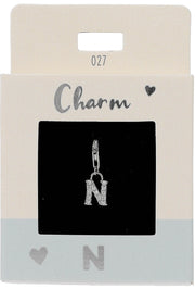 Ketten-Charm Depesche Charm Bustabe N Silber