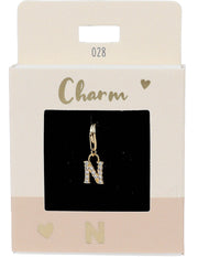 Ketten-Charm Depesche Charm Bustabe N Gold