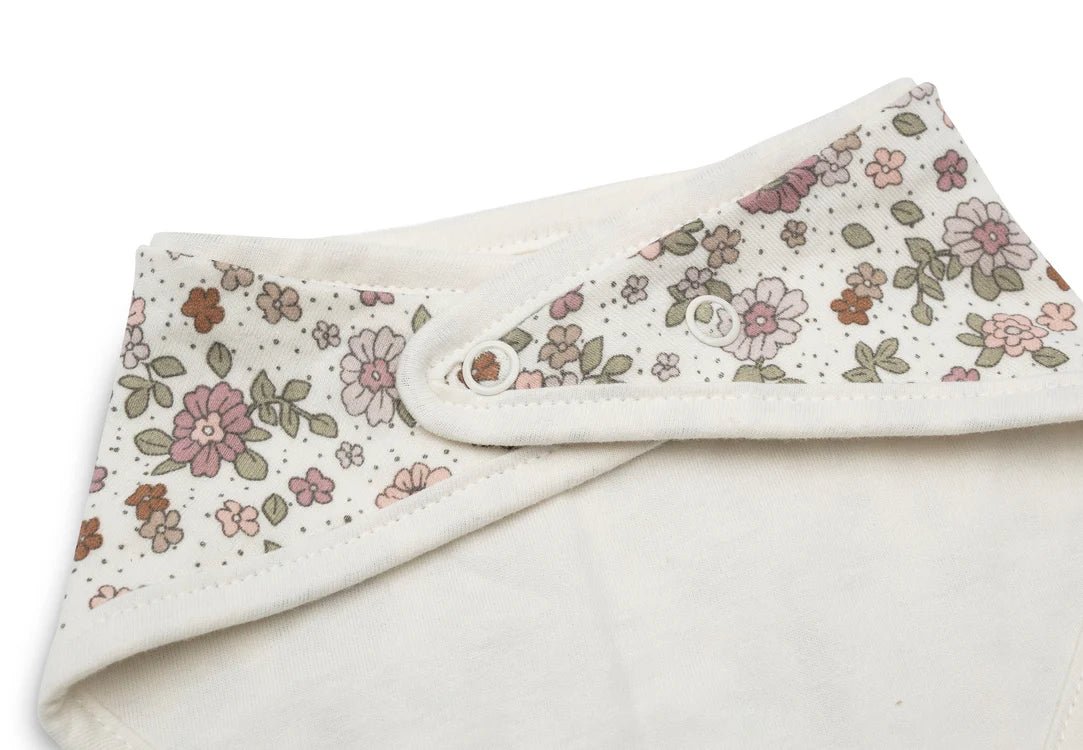 Halstuch Retro Flowers - Lätzchen Bandana - 2 Stück