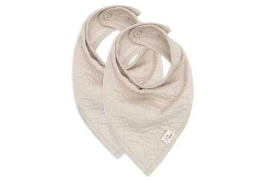 Halstuch Soft Waves - Nougat - Lätzchen Bandana - 2 Stück