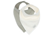 Lätzchen Bandana 2 Stück-Hydrophil- Olive Green/Oatmeal- von Jollein