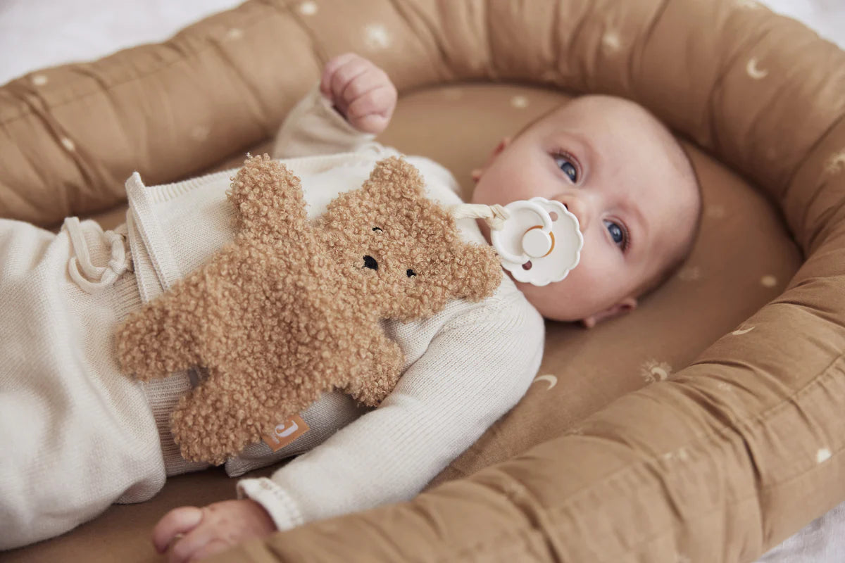 Biscuit Schmuse Tuch Teddy Bear- Pacifier cloth-von Jollein
