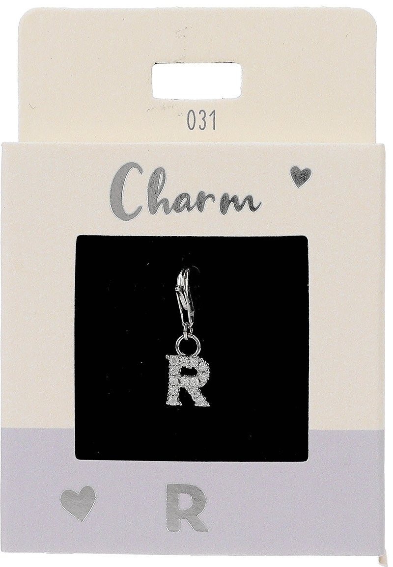 Ketten-Charm Depesche Charm Bustabe R Silber