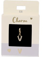 Ketten/-Armbänder Charm Depesche Charm Bustabe V Gold