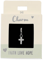 Ketten/-Armbänder Charm Depesche Motiv Faith love Hope