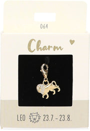 Ketten/ Armbänder -Charm Depesche Motiv Sternzeichen Löwe Gold