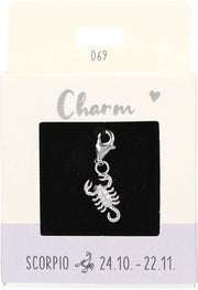 Ketten/ Armbänder -Charm Depesche Motiv Sternzeichen Skorpion