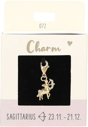 Ketten/ Armbänder -Charm Depesche Motiv Sternzeichen Schütze Gold