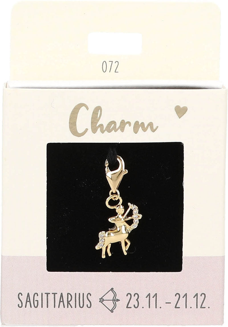 Ketten/ Armbänder -Charm Depesche Motiv Sternzeichen Schütze Gold