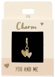 Ketten/ Armbänder -Charm Depesche Motiv Zwei Herzen