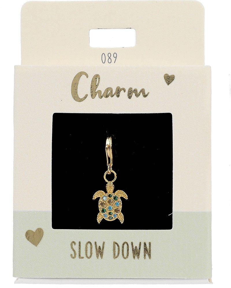 Ketten/ Armbänder -Charm Depesche Motiv Schildkröte gold